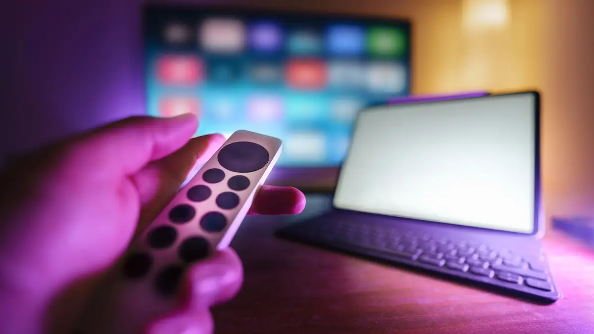 Remote controlling a television and connected streaming device